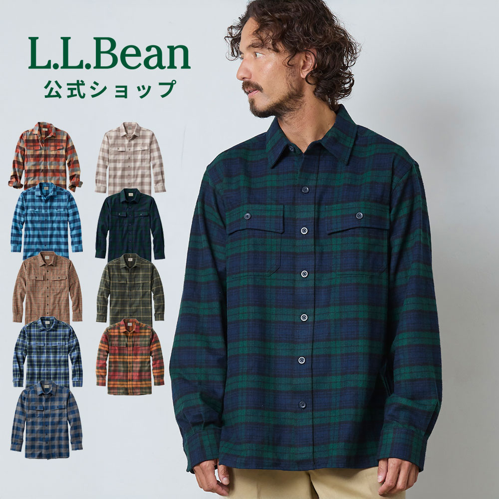 【公式】 エルエルビーン シャミー クロス シャツ | フランネルシャツ ネルシャツ メンズ アウトドア ブランド 長袖 …