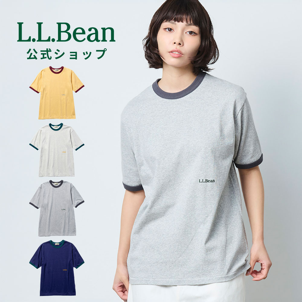 【公式】 エルエルビーン モリル ショートスリーブ リンガー ティ 半袖 Tシャツ クルーネック ロゴ バイカラー ウィメンズ レディース アウトドア ブランド JAPAN EDITION 吸水 速乾 抗菌 防臭 接触冷感 UV ドライ クール ゆったり 春 夏 L.L.Bean LLBean llビーン llbeen