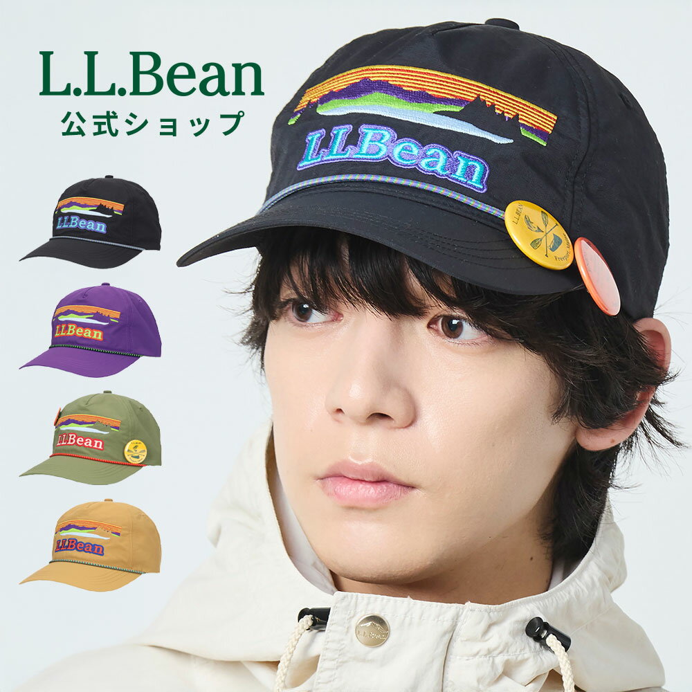 Rakuten - 【公式】 エルエルビーン ティン バッジ ファイブパネル キャップ 帽子 ベースボールキャップ フリーサイズ メンズ ウィメンズ ユニセックス 男女兼用 アウトドア ブランド ナイロン 缶バッチ 缶バッジ 撥水 サイズ調節 ロゴ 春 夏 秋 冬 L.L.Bean LLBean llビーン llbeen