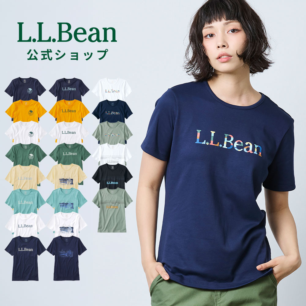 Rakuten - 【楽天スーパーSALE15%OFF】【公式】エルエルビーン ピマ コットン クルーネック グラフィック ティ | Tシャツ 半袖 半袖Tシャツ ウィメンズ レディース スーピマコットン 綿100％ L.L.Bean LLBean llbeen llビーン レディース半袖トップス トップス プリントTシャツ