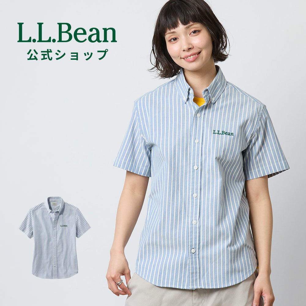 Rakuten - 【楽天スーパーSALE15%OFF】【公式】 エルエルビーン コンフォート ストレッチ オックスフォード シャツ 半袖 | 半袖シャツ オックスフォードシャツ カジュアルシャツ トップス ウィメンズ レディース アウトドア ブランド ドライ L.L.Bean LLBean llビーン llbeen