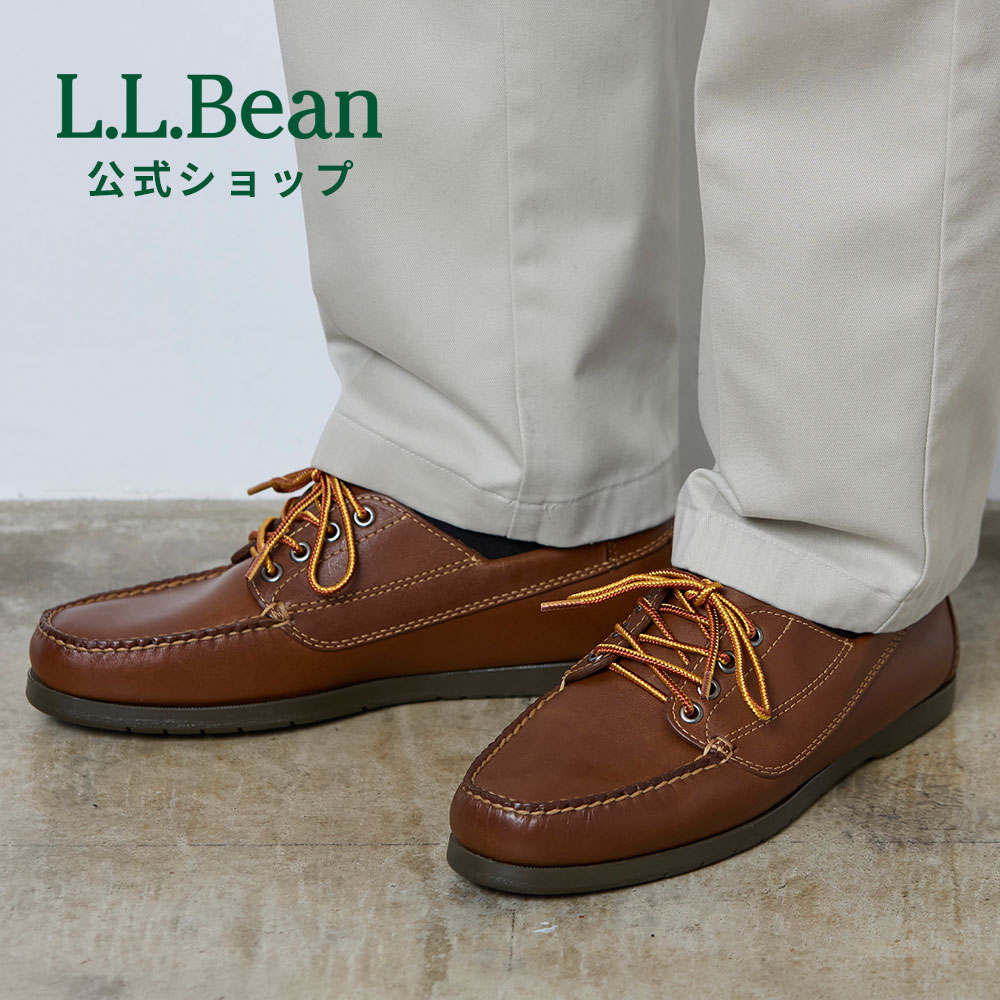 乐天商城 - 【公式】 エルエルビーン ハンドソーン モカシン ブルーチャー モック 靴 シューズ スリッポン レザーシューズ 革靴 ボートシューズ デッキシューズ ローファー メンズ アウトドア ブランド 革 カジュアル シューレース 紐 滑りにくい L.L.Bean LLBean llビーン llbeen