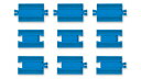 プラレール　[R20]　1/4直線レール　3種各3本入 【1個まで追跡可能メール便選択可能】【レール】【タカラトミー】