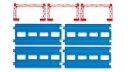 プラレール　[R04]　複線直線レール　4本入り　【レール】【タカラトミー】