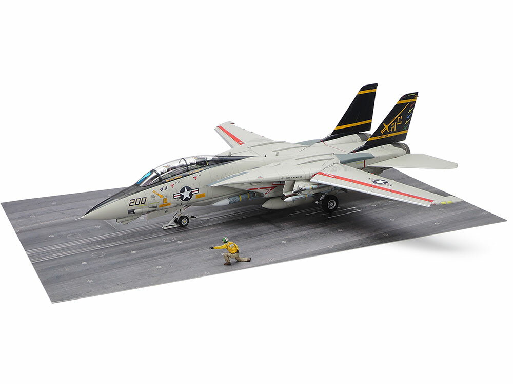 タミヤ 1/48 グラマン F-14A トムキャット (後期型) 発艦セット【61122】【プラモデル】