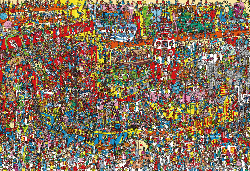 500Pジグソーパズル Where's Wally? おもちゃがいっぱい【500S-019】【38×26cm】【ビバリー】