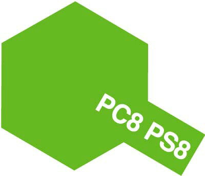 タミヤ ポリカーボネートスプレー PS-8 ライトグリーン【86008】