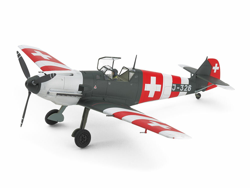 タミヤ 1/48 メッサーシュミット Bf109 E-3 スイス空軍【25200】【プラモデル】