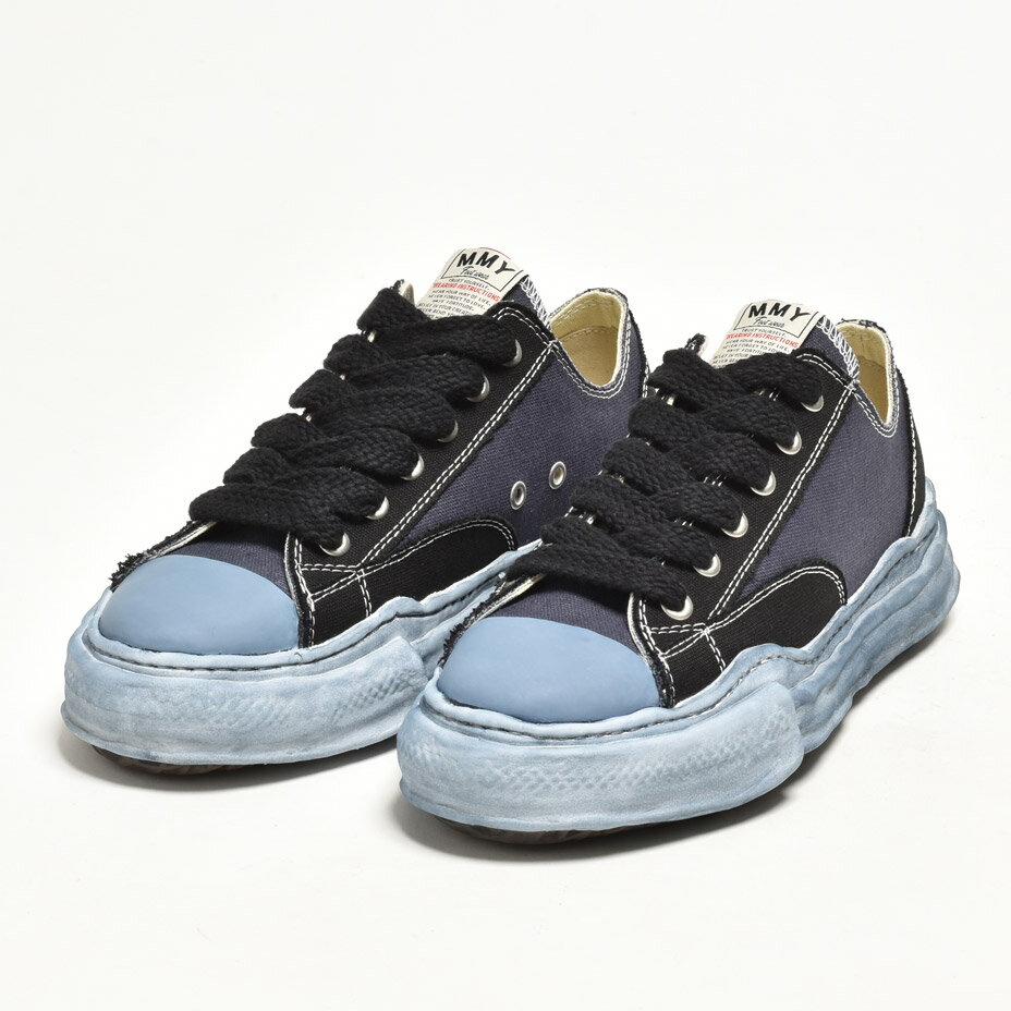 ミハラヤスヒロ スニーカー メンズ 黒 靴 MIHARA YASUHIRO ブランド おしゃれ ダッドスニーカー 厚底 ローテク ローカット キャンバススニーカー カジュアルシューズ レースアップ ブラック シューズ 靴 くつ PETERSON 2022 春 春夏 夏