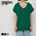 Shoelace Knitted Vest Myne マイン G10VT002 シューレスニットベスト ニットベスト メンズ レディース vネック ブランド お...