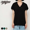 Shoelace Knitted Vest Myne マイン G10VT002 シューレスニットベスト ニットベスト メンズ レディース vネック ブランド お...