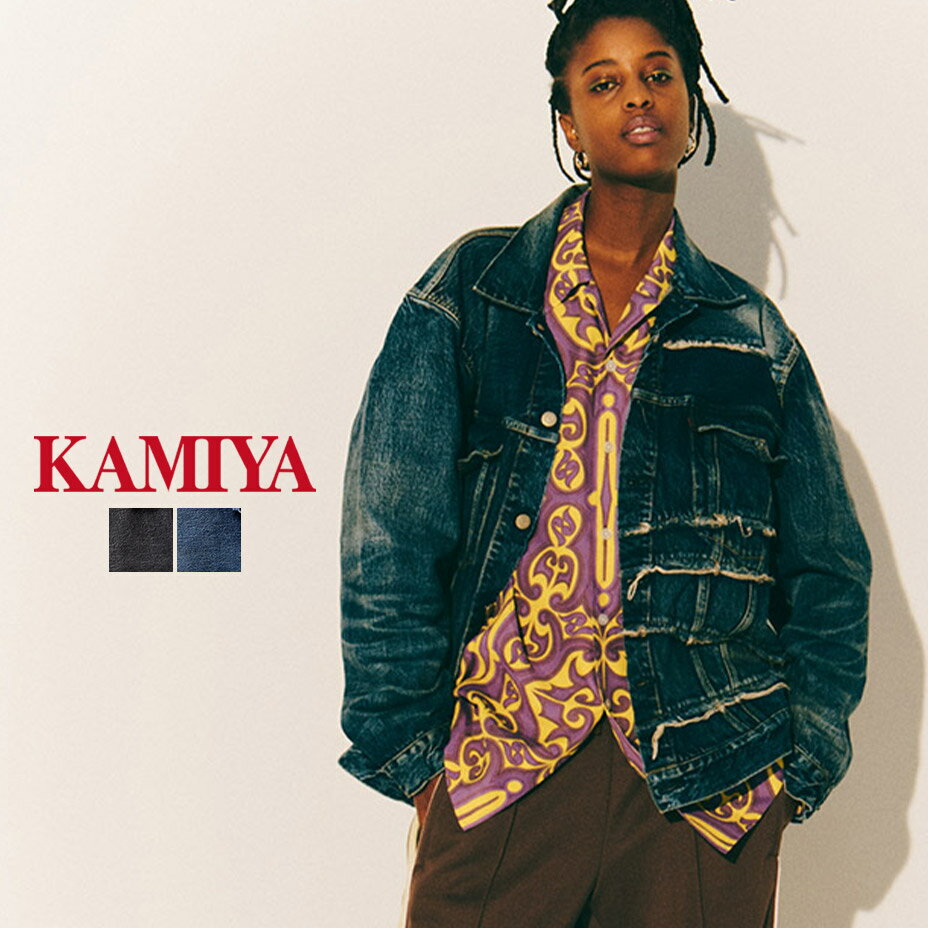 FULLCOUNT フルカウント KAMIYA カミヤ コラボ Switching Denim Jacket G11FC101 ブランド デニムジャケット メンズ レディース Gジャン デニム ジャケット 長袖 おしゃれ カジュアル ダメージ加工 セットアップにもなる ブラック 黒 インディゴ 2024 冬 春 春夏のサムネイル