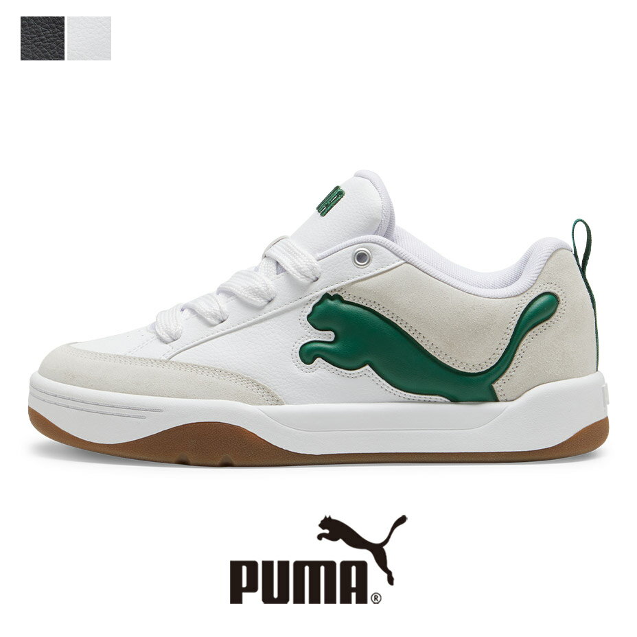 楽天SVEC PRIME SHOPプーマ パーク ライフスタイル ユニセックス スニーカー puma Park Lifestyle メンズ レディース おしゃれ ブランド ローカット ローカットスニーカー スケボー スケートボード レザー 本革 プーマブラック 黒 プーマホワイト 白 靴 シューズ 395022 2024 春 春夏 夏