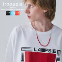 ビーズネックレス おしゃれ 赤 ネックレス 70cm ビーズ メンズ レディース シルバー925 ブランド Iroquois イロコイ 大人 シンプル カラフル ロング チェーン アクセサリー カジュアル ブラック 黒 ブルー 青 レッド ギフト プレゼント 国産 日本製 2025 春 春夏 夏