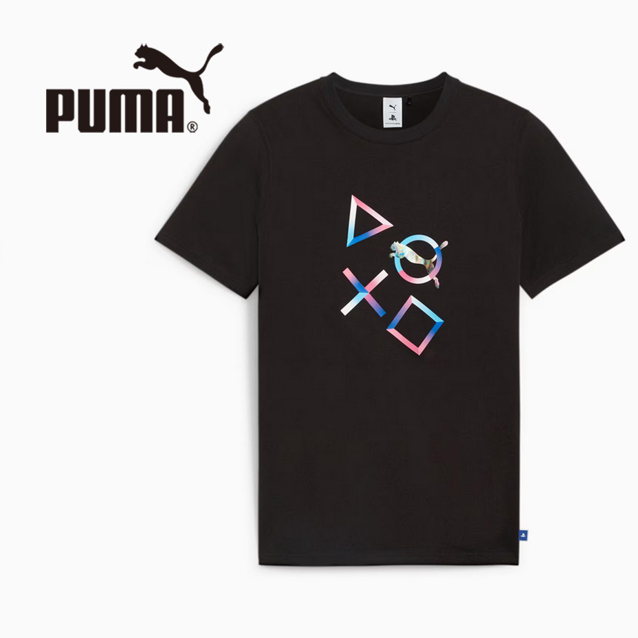 PUMA x PlayStation グラフィック 半袖 Tシャツ プーマ プレイステーション メンズ おしゃれ ブランド コラボ 限定 プーマブラック 2024 春 春夏 夏のサムネイル