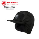 マムート フリース キャップ Fleece Cap 1191-01400 メンズ レディース ブランド ワークキャップ 帽子 キャップ 耳付き 耳あて 防寒 暖かい 防風 おしゃれ 可愛い かわいい 大人 ブラック 黒 2025 春 春夏 夏(4)