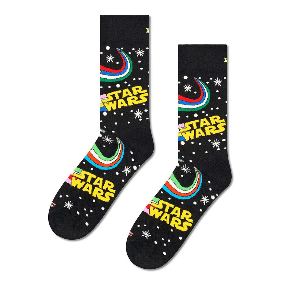 happy socks ハッピーソックス ギフト スターウォーズ Star Wars Sock P002885 靴下 レディース メンズ おしゃれ ブランド かわいい ビジネス ソックス スニーカー コラボ クルー丈 くつ下 可愛い 綿混 カジュアル 総柄 プレゼント 誕生日 2025 春 春夏 夏