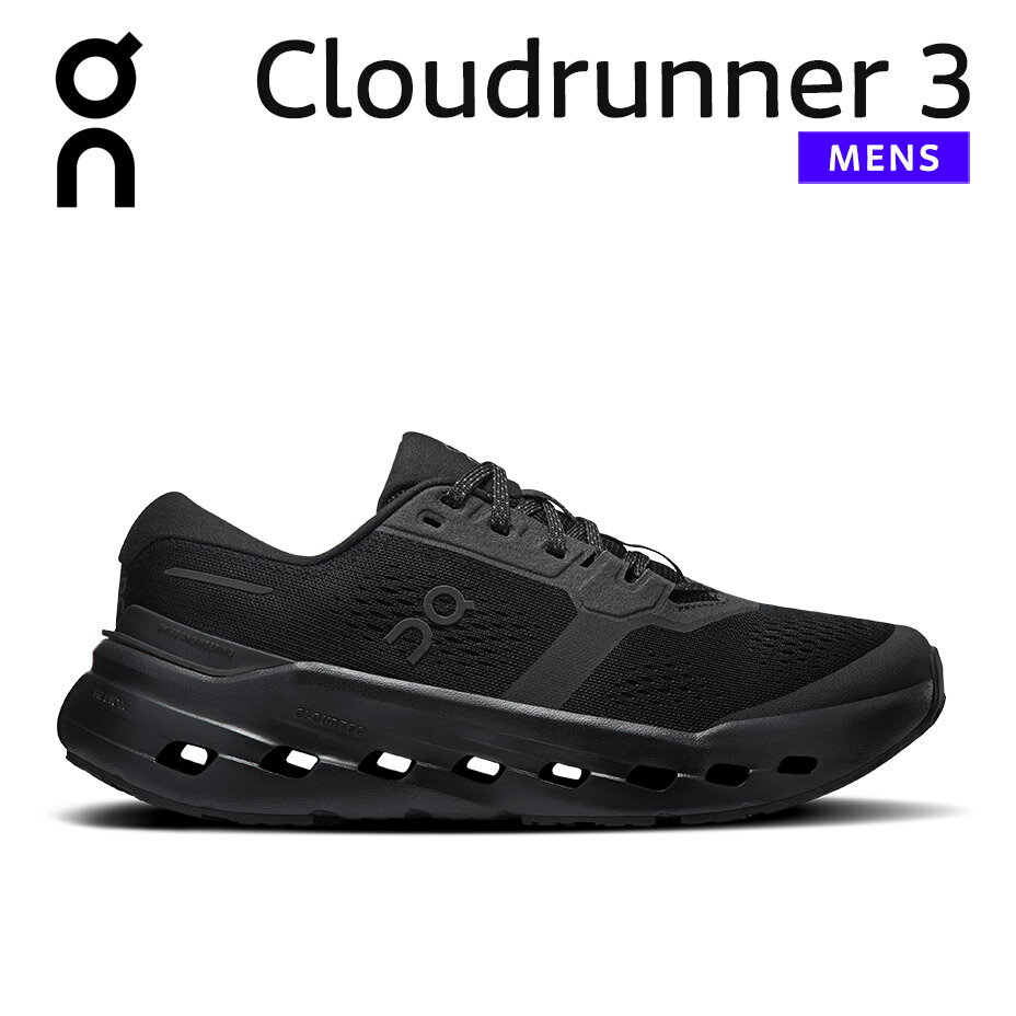 온 on On 신발 운동화 클라우드 러너 3 Cloudruner 3 남성 클라우드 러너 cloud runner 남성 신발 달리기 신발 초보자 브랜드 멋쟁이 경량 가벼운 후저 블랙 블랙 신발 3MG10071043