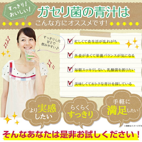 送料無料 青汁 乳酸菌 ガセリ菌◆ガセリ菌青汁◆[メール便対応商品]《乳酸菌青汁 酵素 国産 ガセリ ガゼリ菌 ダイエット ケール 食物繊維 大麦若葉 明日葉 アシタバ 腸活 菌活》