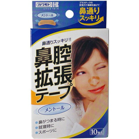 鼻腔拡張テープ メンソール 10枚入川本産業 健康グッズ いびき対策 いびき 対策 テープ 鼻 鼻腔 メンソール