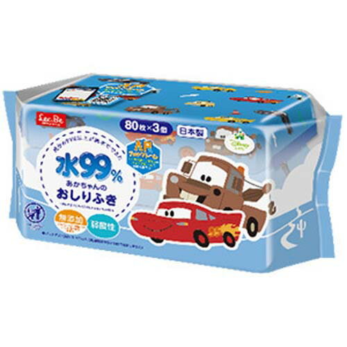 ポイント5倍★お買い物マラソンレック おしりふき カーズ ディズニー 80枚入×3個