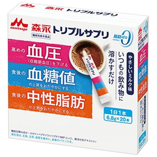 樂天商城 - トリプルサプリ やさしいミルク味 6.8g×20本morinaga 森永