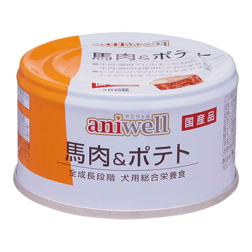 aniwell 馬肉&ポテト 85gデビフ アニウェル 犬 缶 総