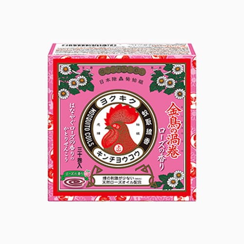 金鳥の渦巻 ミニサイズ ローズの香り 30巻 医薬部外品大日本除虫菊 蚊取り