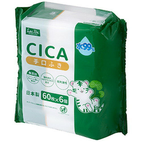レック 水99% CICA 手口ふき 60枚×6パックLEC ウェットシート ウエット 拭き レック 水99% CICA 手口ふき 60枚×6パックLEC ウェットシート ウエット 拭き
