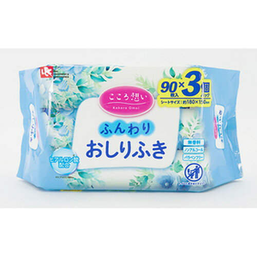 広告文責・販売事業者名:株式会社ビューティーサイエンス TEL 050-5536-7827商品名 レック こころ想い ふんわり おしりふき 90枚入×3個パック 内容量 90枚×3個 成分 水、ヒアルロン酸Na、BG、DPG、クエン酸、EDTA-2Na、安息香酸、安息香酸Na、フェノキシエタノール、ブチルカルバミン酸ヨウ化プロピニル、ベンザルコニウムクロリド 使用方法 ●オープンシールを折れ曲がる位置までゆっくりはがして1枚ずつ取り出してください。無理にはがしたり、強い力で引っ張るとシールが破れたり、閉まりにくくなる場合があります。●使用後は中身の乾燥を防ぐため、隙間ができないようにシールをしっかり閉めてください。 備考 ※効果には個人差があります。 すべての方に効果を保証するものではありません。 ※パッケージデザイン等は予告なく変更されることがあります。 ※メーカー都合により商品のリニューアル・変更及び原産国の変更がある場合があります。 区分 化粧品 製造国・原産国 日本 発売元・販売元 レック JANコード 4573177599401