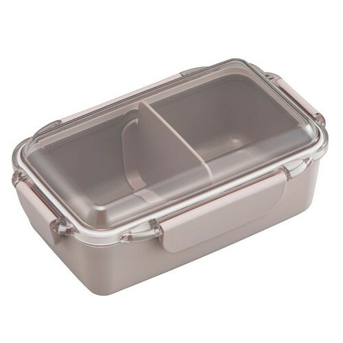 樂天商城 - オーエスケー カームカラー ランチボックス 仕切付 650mL モカ弁当箱