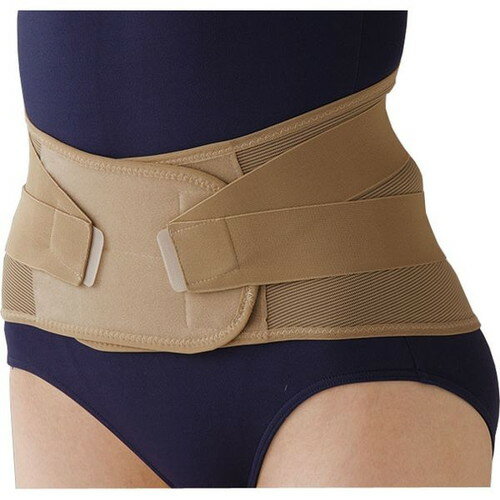 腰らく2重コルセット モカ LL-3L腰らく 2重 コルセット