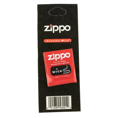 商品名 ZIPPO wick ジッポー ウイック 替芯 1個入 内容量 1個 商品説明 ●ジッポーライター専用の替芯です。●長さは約100mmでインサイドユニット内のオイルを発火石まで吸い上げる役目をします。●長期間使用しているとすす等で黒ずんで火がつきにくくなりますが、ウィックを少し引っ張り出して先端を切断すると火がつきやすくなります。※メーカーの都合により、パッケージ・仕様等は予告なく変更になる場合がございます。 サイズ サイズ：約100mm 材質 コットン 備考 ※パッケージデザイン等は予告なく変更されることがあります。 ※メーカー都合により商品のリニューアル・変更及び原産国の変更がある場合があります。 区分 雑貨 製造国・原産国 ドイツ 製造販売元 株式会社ペンギンライター JANコード 0041689560010 広告文責・販売事業者名:株式会社ビューティーサイエンス TEL 050-5536-7827