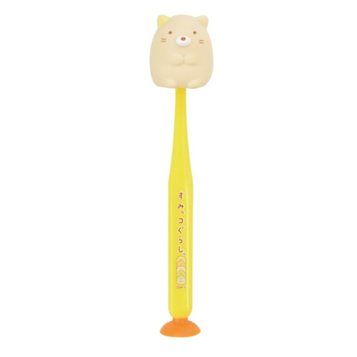 樂天商城 - すみっコぐらし マスコット吸盤付き歯ブラシ ねこすみっコぐらし 歯ブラシ 子供