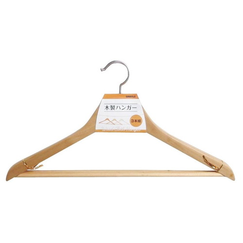 樂天商城 - サワフジ 木製ハンガー 3本組