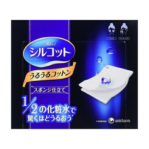シルコット うるうるコットンスポンジ仕立て 40枚入 シルコット うるうるコットンスポンジ仕立て 40枚入