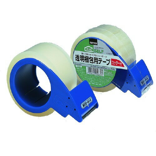 樂天商城 - 透明梱包用テープ カッター付 50mm*50m