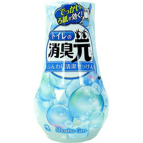 小林製薬 トイレの消臭元 ふんわり清潔せっけん 芳香消臭剤 トイレ用 400mL(3.0)