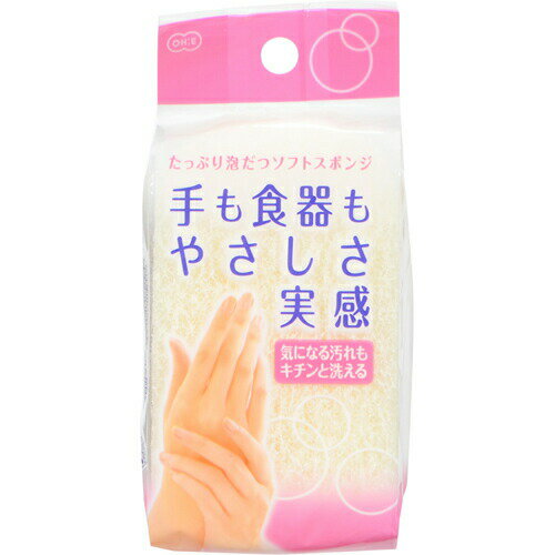 樂天商城 - 手にやさしいスポンジ 1コ入スポンジ 食器用 オーエ