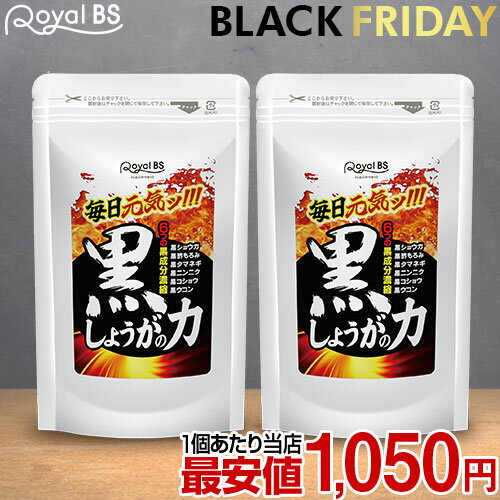 黒しょうがの力 180粒 まとめ買い 2個セットしょうが 黒ショウガ 黒生姜 生姜サプリ 黒 ニンニクサプリ..