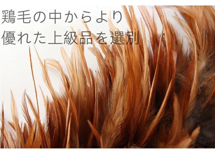 毛ばたき! ソフトで艶やかな鶏毛を使用! 全長約65cm 車用 毛ばたき 鶏毛 コーティ...
