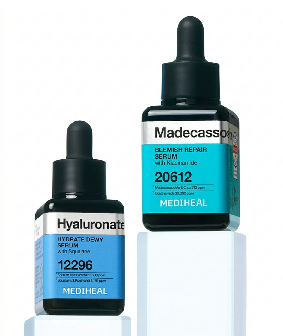 [送料無料] MEDIHEAL メディヒール NEMO セラム アンプル ヒアルロン酸 + マデカソサイド 40ml+40ml 保湿 ニキビ跡 韓国コスメ