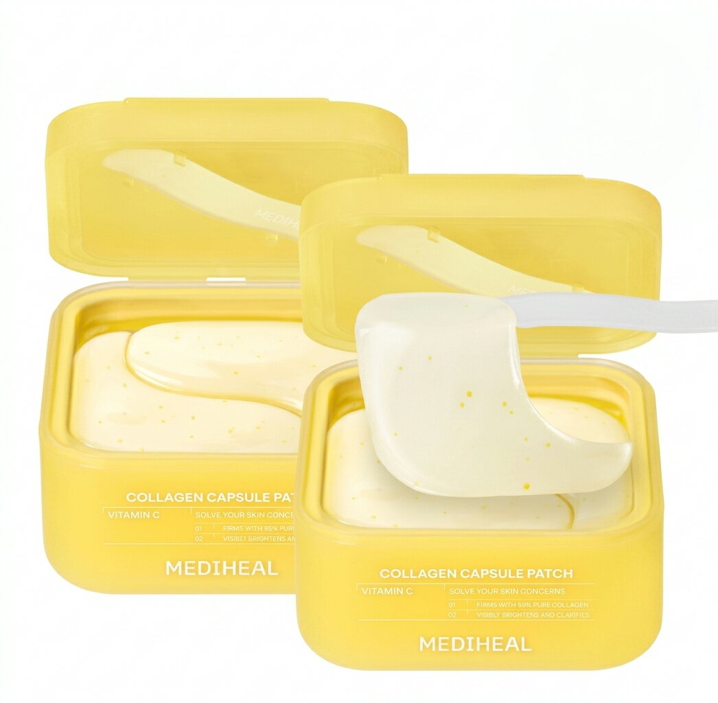 乐天商城 - [送料無料] MEDIHEAL メディヒール コラーゲンカプセルパッチ アイパッチ 目元ケア ビタ 60枚 韓国コスメ 肌ケア