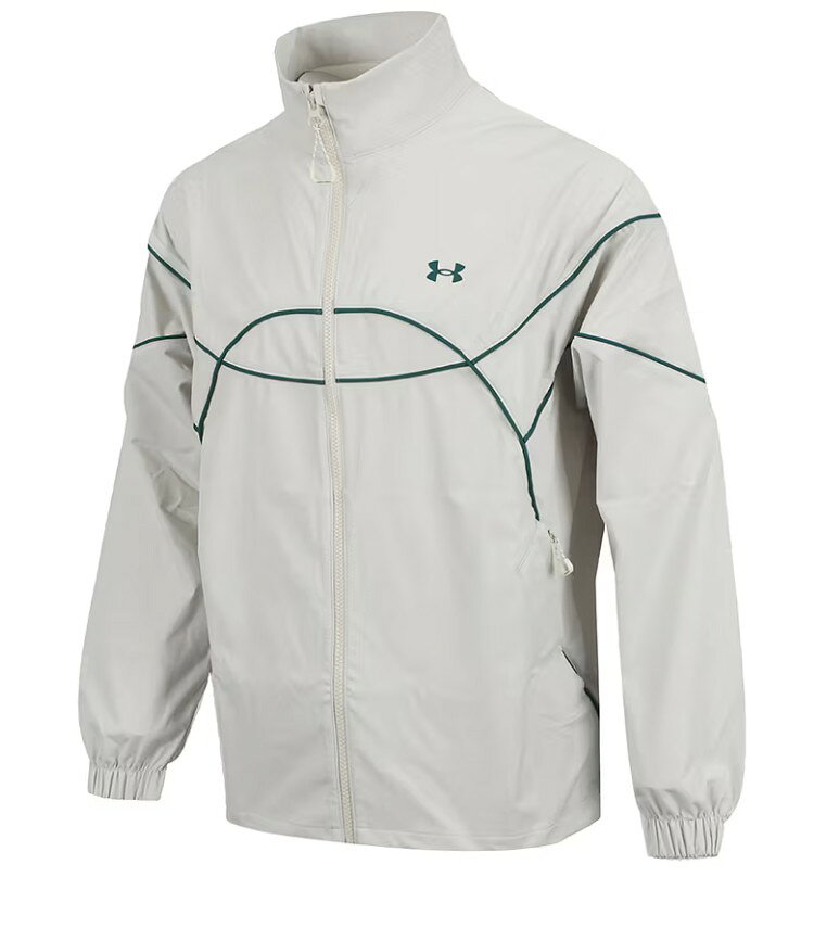Track Jacket （Jersey） - [送料無料] APAC SPORTSTYLE WOVEN JACKET スポーツスタイル ウーブン ジャケットグレー/緑 スポーツアウター ジャージー 運動服 ウィンドブレーカー