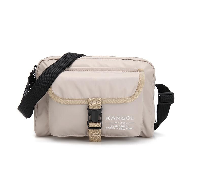 乐天商城 - [送料無料] KANGOL カンゴル ソーホー ポケット クロスバッグ 3393（2色） ベージュ / ブラック コンパクト カジュアル バッグ
