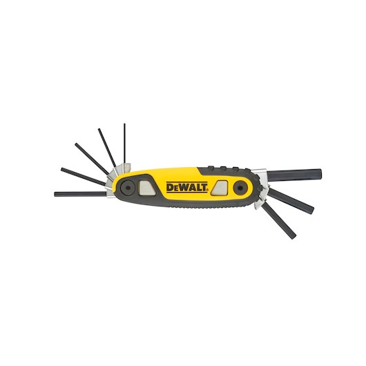 乐天商城 - 【送料無料】Dewaltディウォルト 携帯用 折りたたみ式 フォールディング 六角 レンチ レンチ セット (8pcs) 自動車 自転車 手工具 DWHT70263M