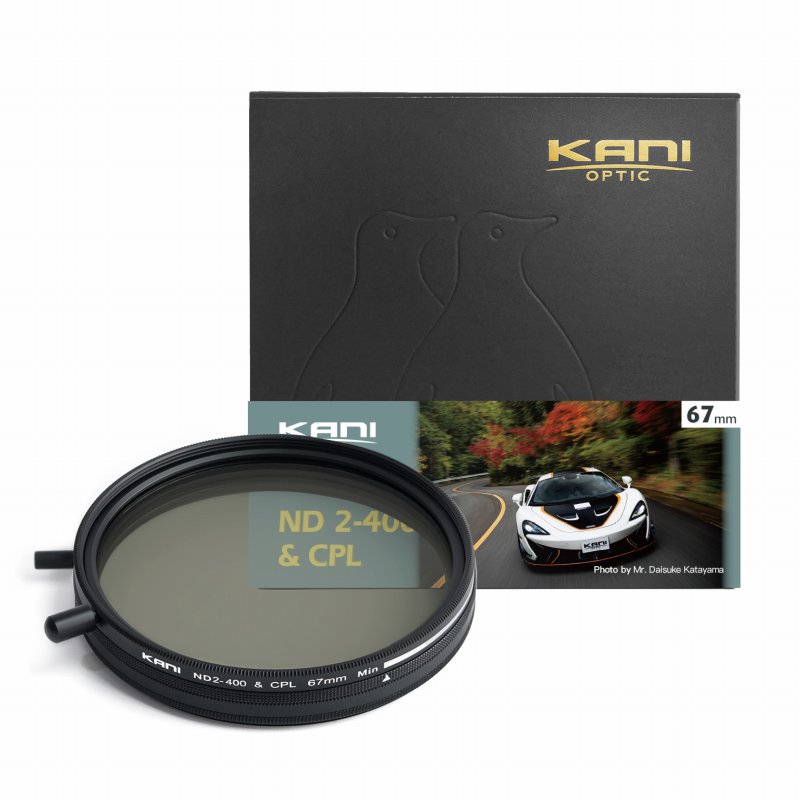 乐天商城 - KANI バリアブル ND2-400+CPL 67mm / 可変NDフィルター + 円偏光フィルター
