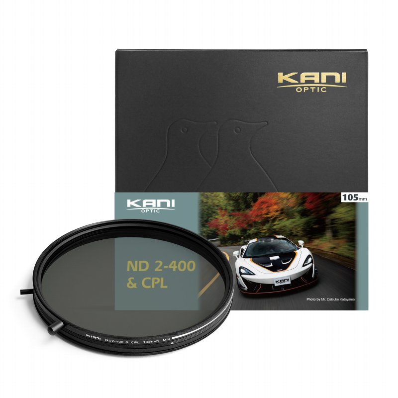 Rakuten - KANI バリアブル ND2-400+CPL 105mm / 可変NDフィルター + 円偏光フィルター