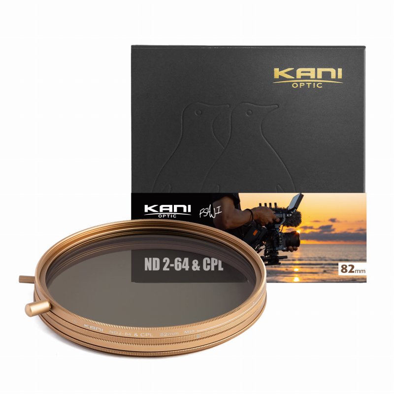 KANI バリアブル ND2-64 CPL 82mm FSAWI Model / 可変NDフィルター 円偏光フィルター