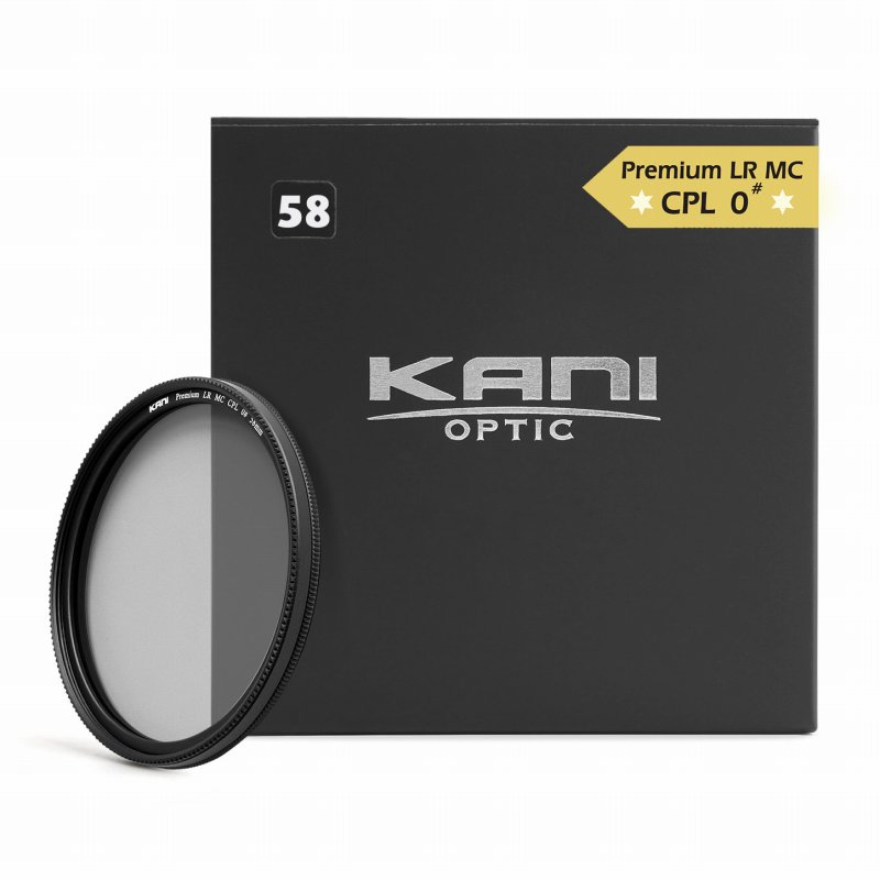 Rakuten - KANI CPLフィルター 58mm プレミアムサーキュラーPL 58mm 0# ナチュラル / 円偏光 PL レンズフィルター